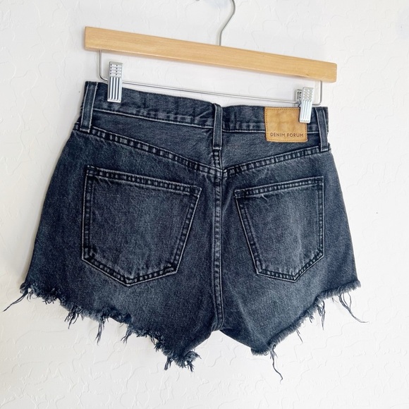 Denim Forum The Yoko Black Cutoff Short - Picture 2 of 7